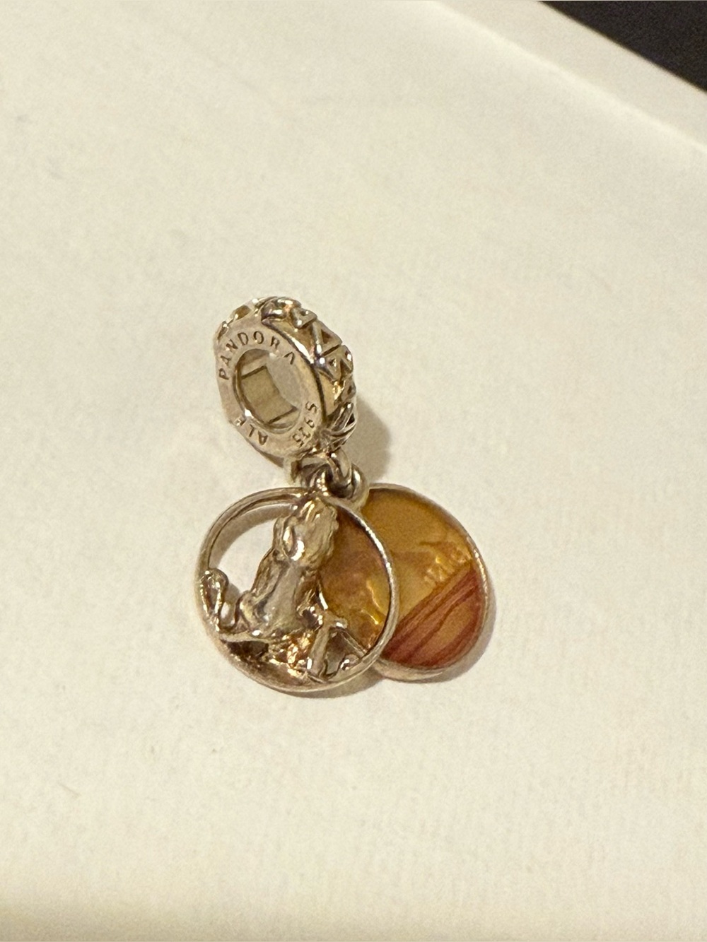 The Pandora Disney Simba & Mufasa Sunset Dangle Charm